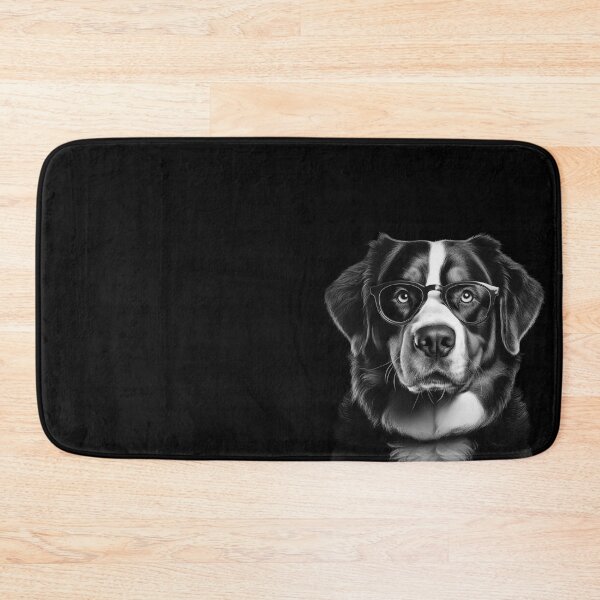 Item preview, Bernese Mountain Dog With Glasses - Art For Dog Lovers designed and sold by Stian Iversen.