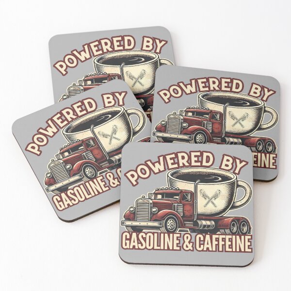 Item preview, Powered By Gasoline And Caffeine designed and sold by Zeemazoo.