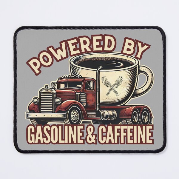 Item preview, Powered By Gasoline And Caffeine designed and sold by Zeemazoo.