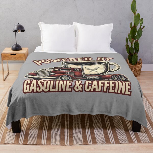 Item preview, Powered By Gasoline And Caffeine designed and sold by Zeemazoo.