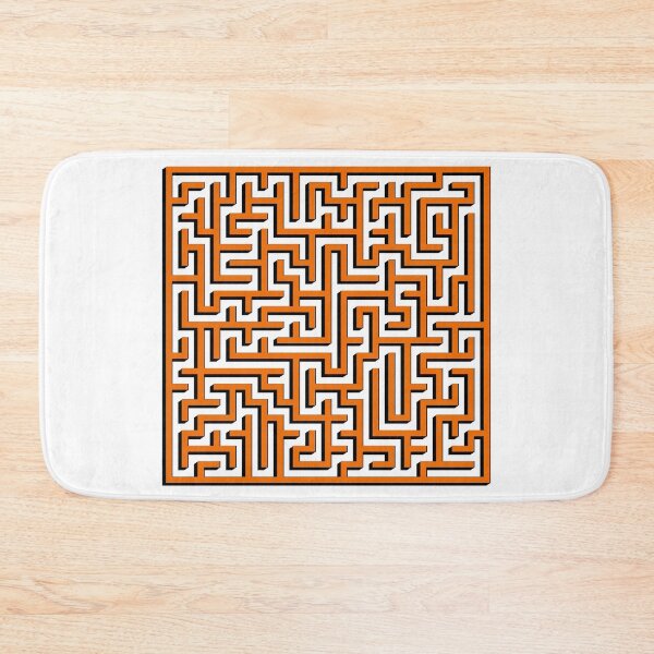 Item preview, Two Dimensions Maze in Orange and Black  designed and sold by design2xstudio.