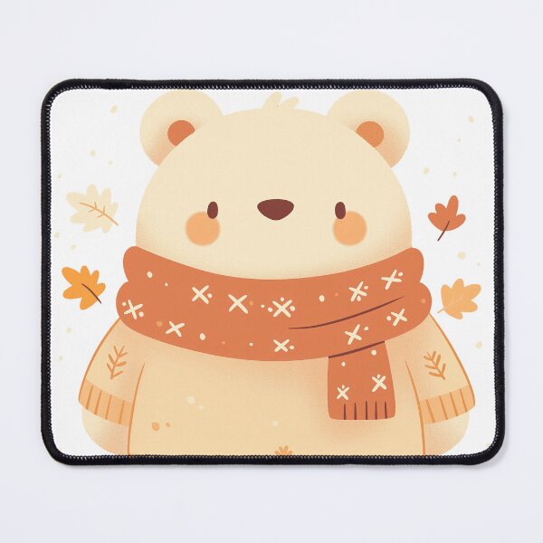 Item preview, Cozy Autumn Bear – Cute Fall Aesthetic Illustration designed and sold by DKRPalette.