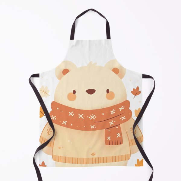 Item preview, Cozy Autumn Bear – Cute Fall Aesthetic Illustration designed and sold by DKRPalette.