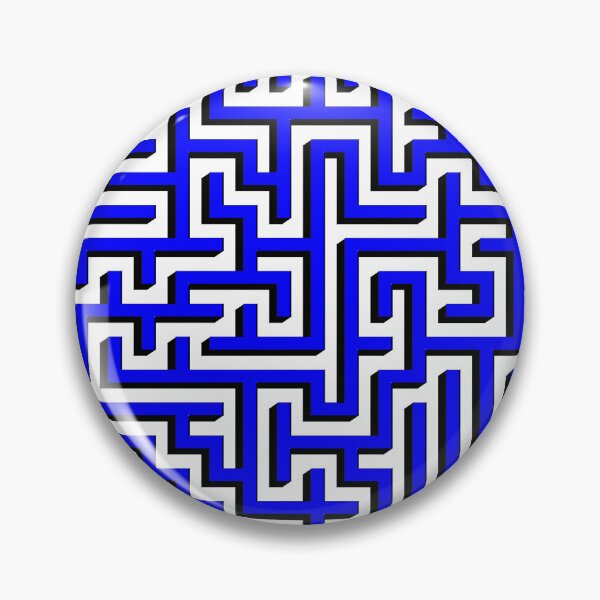 Item preview, 2D Maze in Blue and Black designed and sold by design2xstudio.