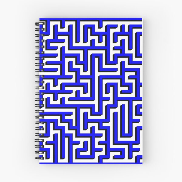 Item preview, 2D Maze in Blue and Black designed and sold by design2xstudio.