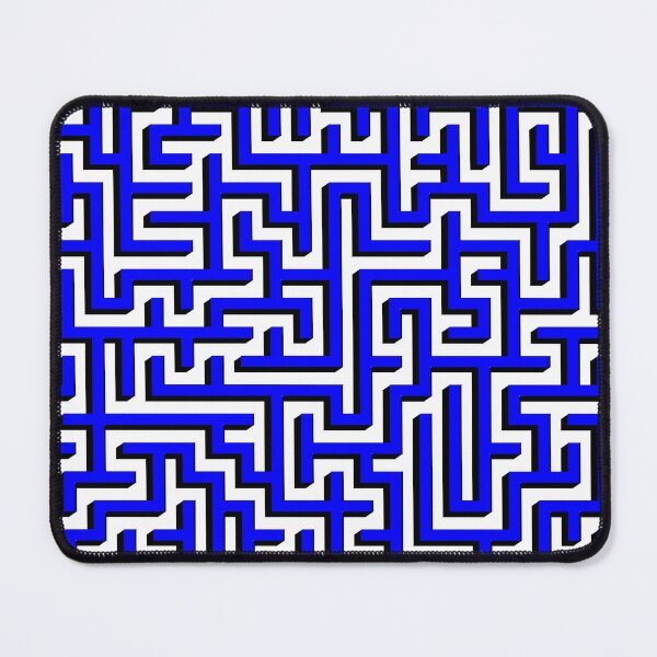 Item preview, 2D Maze in Blue and Black designed and sold by design2xstudio.