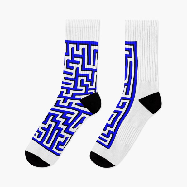 Item preview, 2D Maze in Blue and Black designed and sold by design2xstudio.