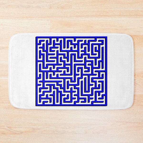 Item preview, 2D Maze in Blue and Black designed and sold by design2xstudio.