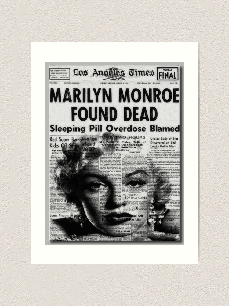 3 Miniature Vintage 'marilyn Monroe' Death NEWSPAPERS 