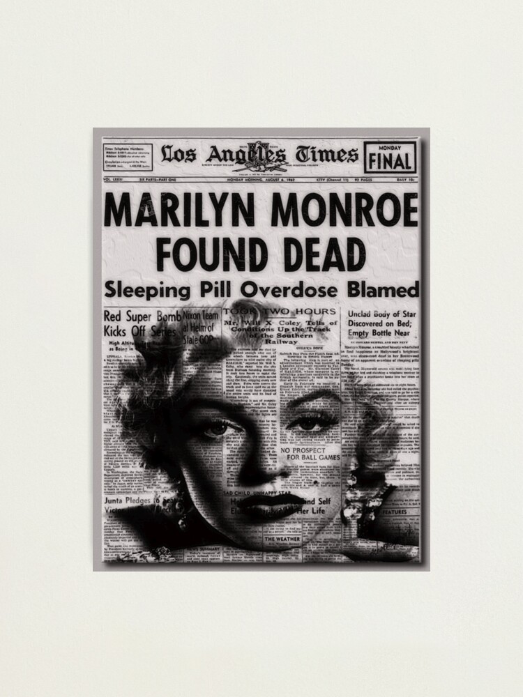 From the Archives: Marilyn Monroe Dies; Pills Blamed - Los Angeles Times