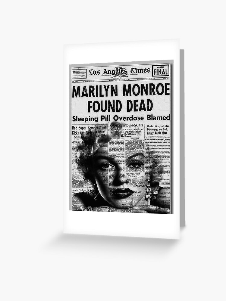 Marilyn Monroe Found Dead of Suspected Overdose (Original Variety Report)