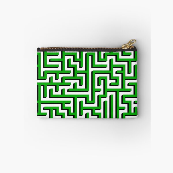 Item preview, Two Dimensions Maze in Green and Black  designed and sold by design2xstudio.
