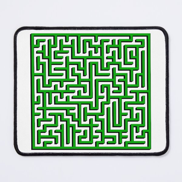 Item preview, Two Dimensions Maze in Green and Black  designed and sold by design2xstudio.