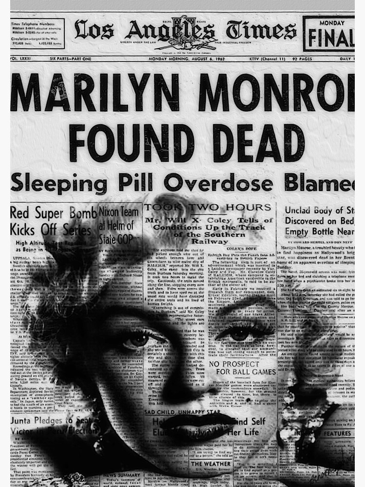 3 Miniature Vintage 'marilyn Monroe' Death NEWSPAPERS 