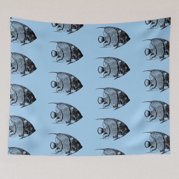 Item preview, Juvenile French Angelfish Black Design  designed and sold by designsasstultd.