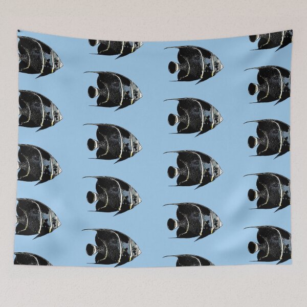 Item preview, Juvenile French Angelfish Black Alternate Design  designed and sold by designsasstultd.