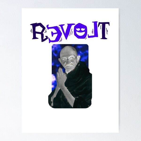 Artikel-Vorschau von Revolte mit dem Geist von Mahatma Gandhi, designt und verkauft von Ghosts Revolt.