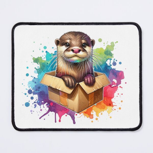 Item preview, otter in a box designed and sold by absurditeestore.