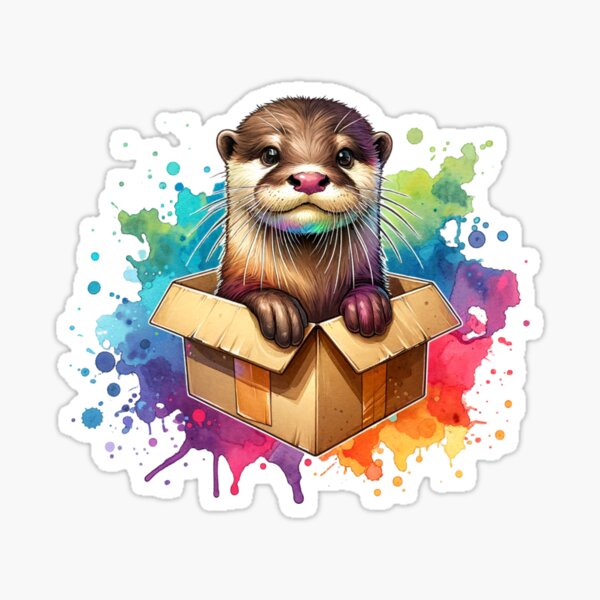 Artikel-Vorschau von Otter in einer Kiste, designt und verkauft von absurditeestore.