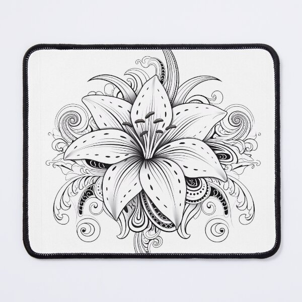 Item preview, Flower #26 Coloring Page Pattern  designed and sold by DavidColoring.
