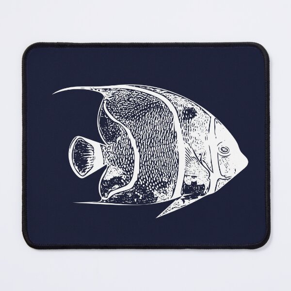 Item preview, Juvenile French Angelfish White Design  designed and sold by designsasstultd.