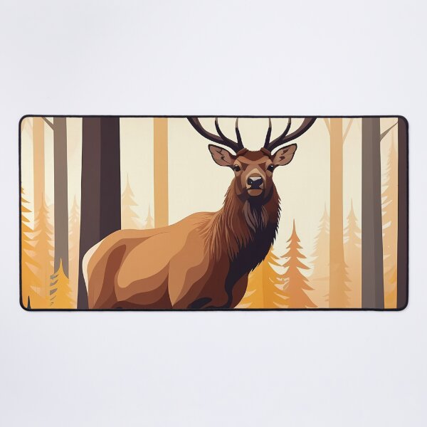 Item preview, Wapiti Brown Bull Elk - Majestic Deer in Autumn Forest designed and sold by DesignsByDessie.