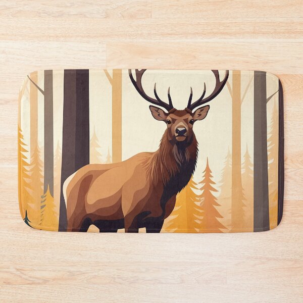 Item preview, Wapiti Brown Bull Elk - Majestic Deer in Autumn Forest designed and sold by DesignsByDessie.