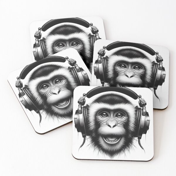 Item preview, Monkey Headphone designed and sold by hala2011.