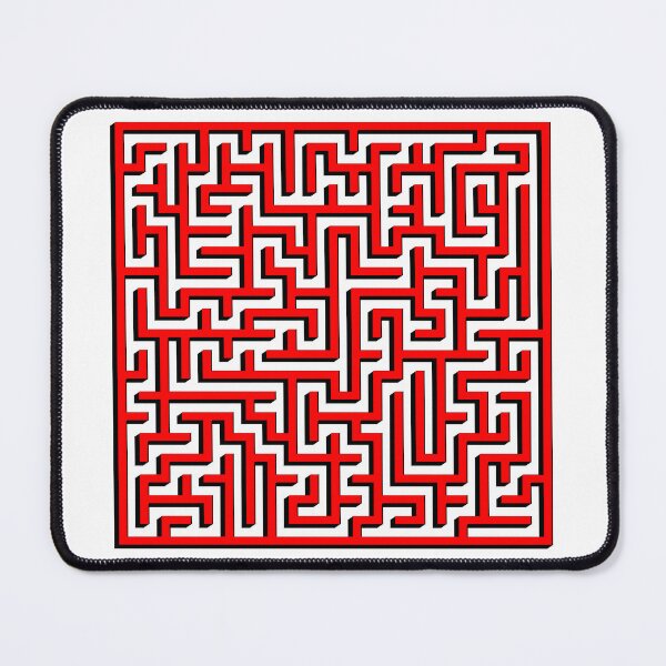 Item preview, Two dimensions Maze in Red and Black designed and sold by design2xstudio.