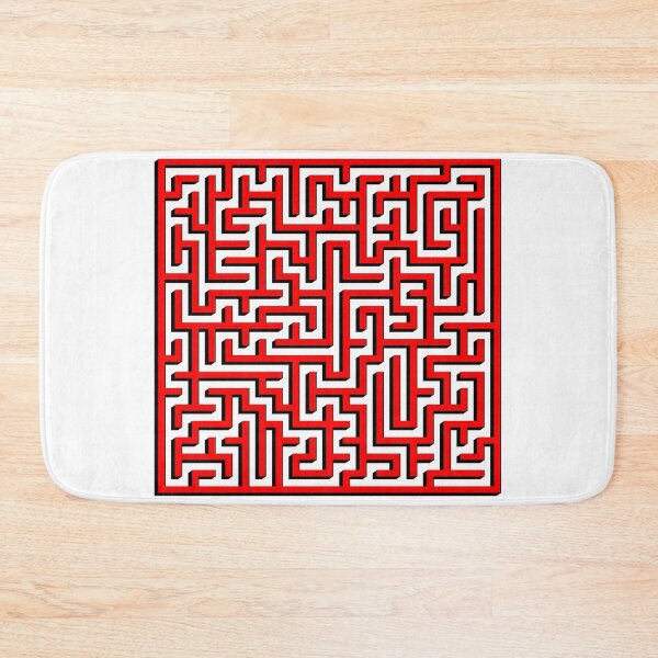 Item preview, Two dimensions Maze in Red and Black designed and sold by design2xstudio.