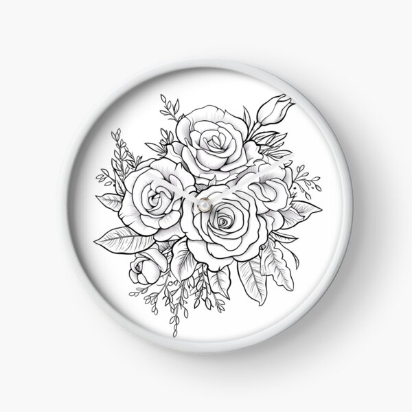 Item preview, Flower Rose #8 Coloring Page Pattern  designed and sold by DavidColoring.