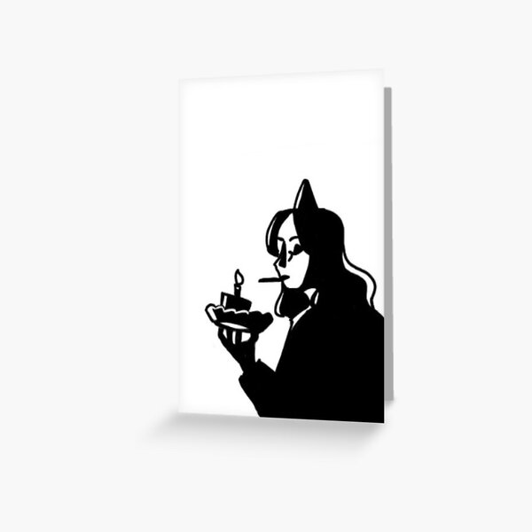 Item preview, Black and White Birthday Girl Digital Art designed and sold by SnugglesDoodles.