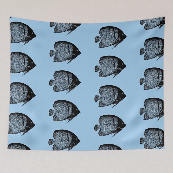 Item preview, French Angelfish Black Design  designed and sold by designsasstultd.