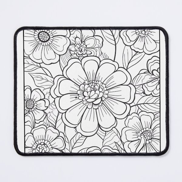Item preview, Flower #31 Coloring Page Pattern designed and sold by DavidColoring.