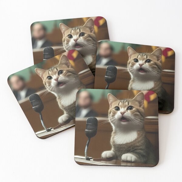 Item preview, Cat testifying before congress designed and sold by RK - Shop.
