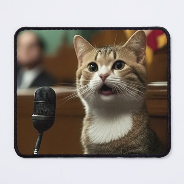 Item preview, Cat testifying before congress designed and sold by RK - Shop.
