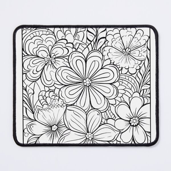 Item preview, Flower #32 Coloring Page Pattern  designed and sold by DavidColoring.