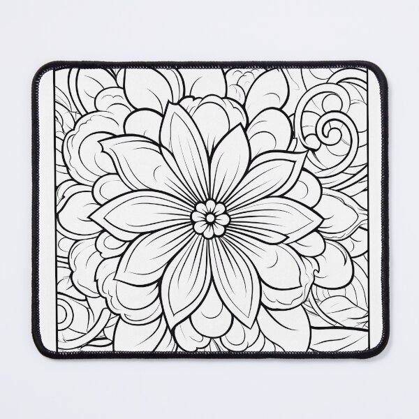 Item preview, Flower #33 Coloring Page Pattern  designed and sold by DavidColoring.