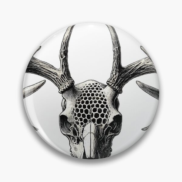 Item preview, Deer Skull T-Shirt - Gothic Antler Skull Art for Nature Lovers designed and sold by websajtovinis.