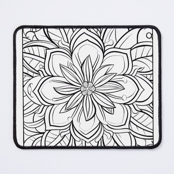 Item preview, Flower #35 Coloring Page Pattern  designed and sold by DavidColoring.