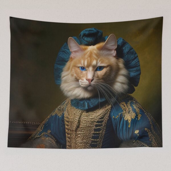 Item preview, Anthropomorphic portrait of Ginger von Kittenhoben designed and sold by RK - Shop.