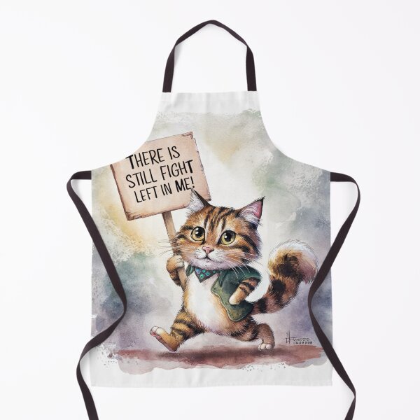 Item preview, Cute Protest Cat - Still Fighting designed and sold by The People’s Punchline.