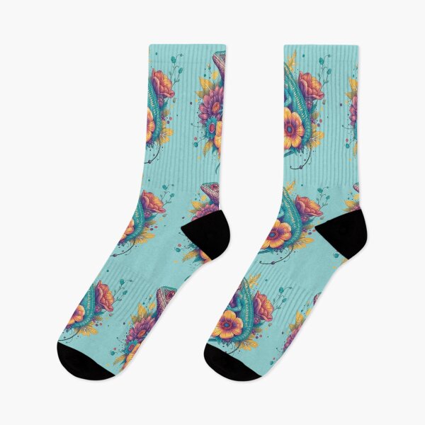 Item preview, Lizard with flowers, beautiful nature designed and sold by Bukhisz.