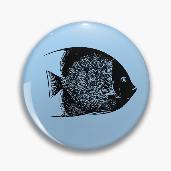 Item preview, Gray Angelfish Black Design  designed and sold by designsasstultd.