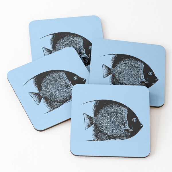 Item preview, Gray Angelfish Black Design  designed and sold by designsasstultd.