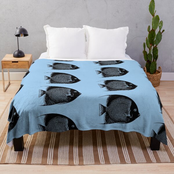 Item preview, Gray Angelfish Black Design designed and sold by designsasstultd.