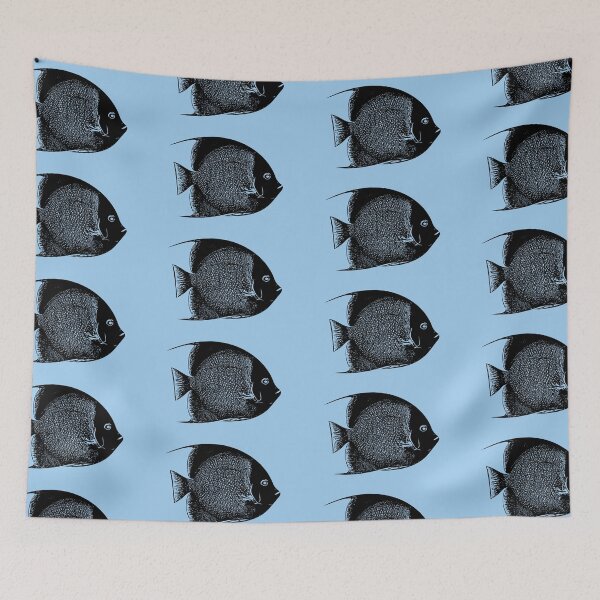 Item preview, Gray Angelfish Black Design  designed and sold by designsasstultd.