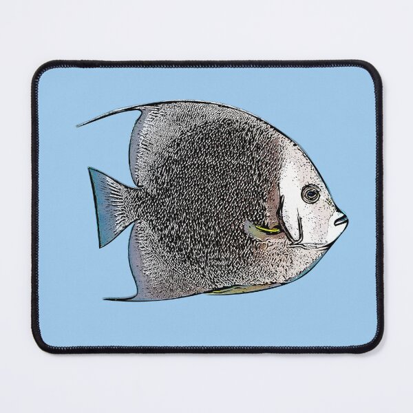 Item preview, Gray Angelfish Black Alternate Design designed and sold by designsasstultd.