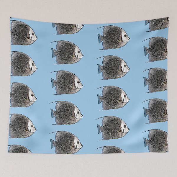 Item preview, Gray Angelfish Black Alternate Design  designed and sold by designsasstultd.