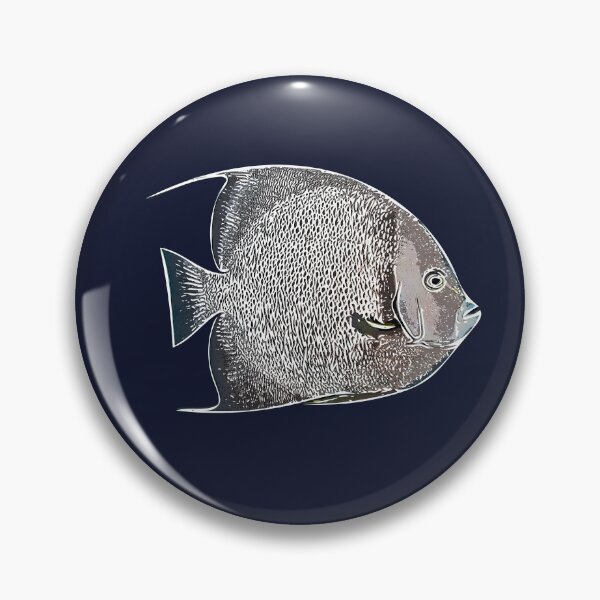 Item preview, Gray Angelfish White Alternate Design  designed and sold by designsasstultd.